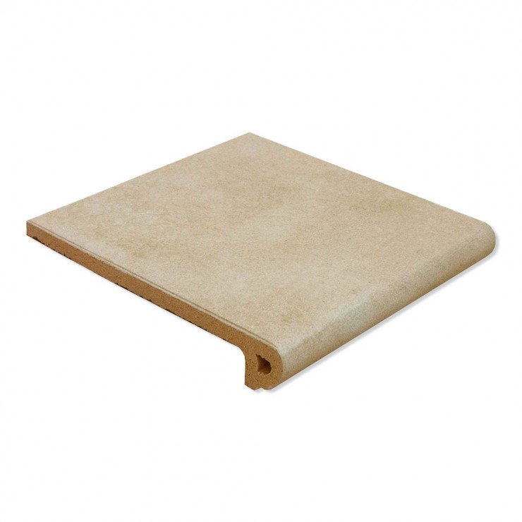 Trappeklinker Runde Capri Beige Mat 33x33 cm-0